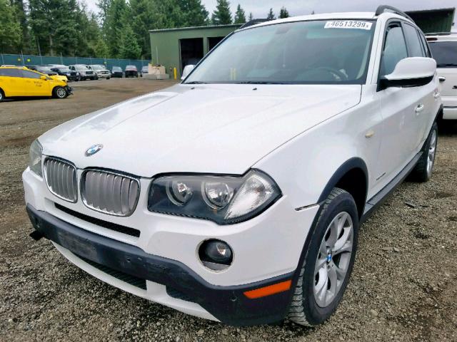 WBXPC9C40AWJ37479 - 2010 BMW X3 XDRIVE3 WHITE photo 2