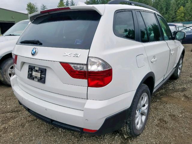 WBXPC9C40AWJ37479 - 2010 BMW X3 XDRIVE3 WHITE photo 4