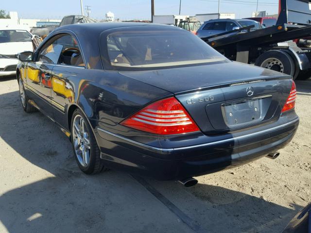 WDBPJ75J66A046987 - 2006 MERCEDES-BENZ CL 500 BLUE photo 3