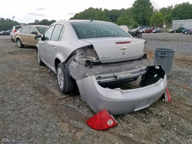 1G1AT58H097203745 - 2009 CHEVROLET COBALT LT SILVER photo 3