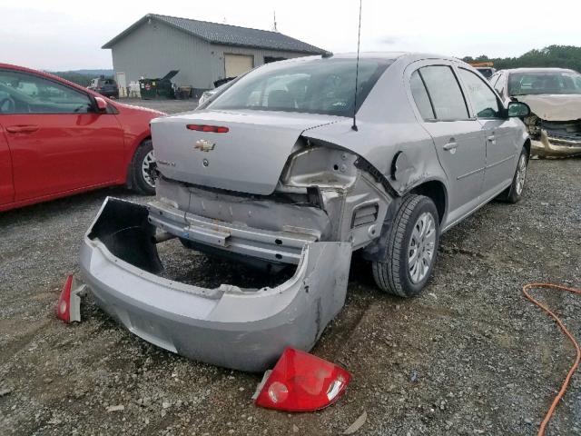 1G1AT58H097203745 - 2009 CHEVROLET COBALT LT SILVER photo 4