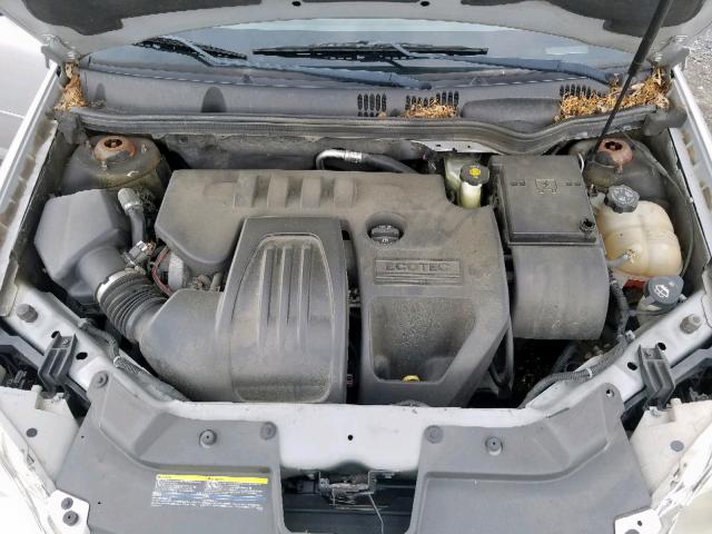 1G1AT58H097203745 - 2009 CHEVROLET COBALT LT SILVER photo 7