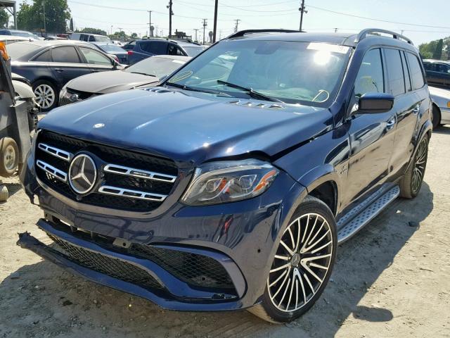 4JGDF7FE9HA797572 - 2017 MERCEDES-BENZ GLS 63 AMG BLUE photo 2