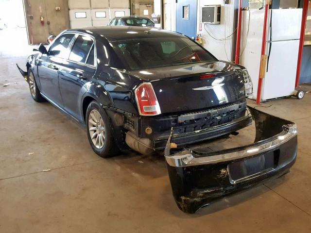 2C3CCAAG6CH129824 - 2012 CHRYSLER 300 BLACK photo 3