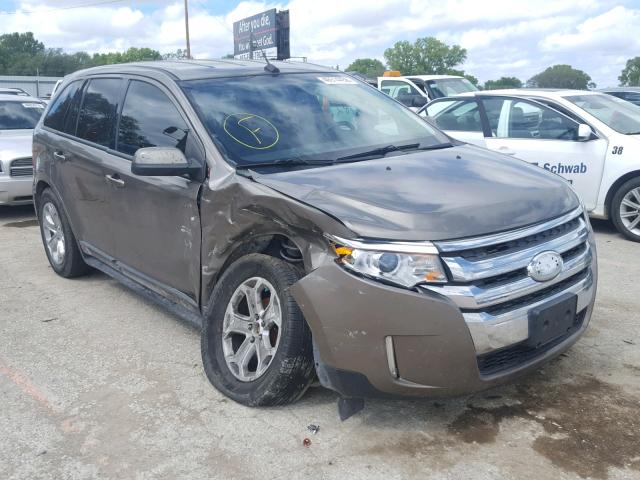 2FMDK3J94DBA64746 - 2013 FORD EDGE SEL GRAY photo 1