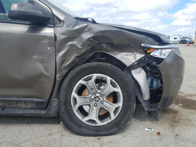 2FMDK3J94DBA64746 - 2013 FORD EDGE SEL GRAY photo 9