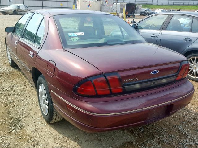 2G1WL52M3X9160946 - 1999 CHEVROLET LUMINA BAS Tünd qırmızı foto 3