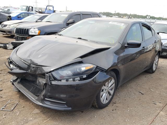 1C3CDFBB5ED913280 - 2014 DODGE DART SXT BLACK photo 2