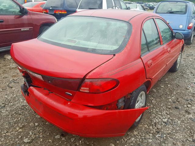 3FAFP13P31R211723 - 2001 FORD ESCORT RED photo 4