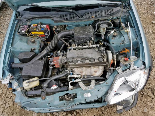 2HGEJ6611YH551777 - 2000 HONDA CIVIC BASE BLUE photo 7