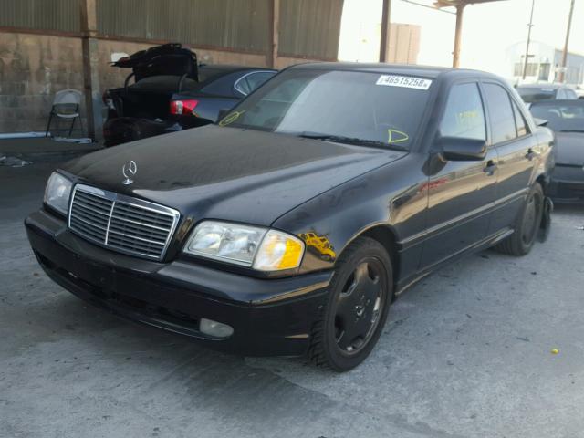 WDBHA33GXXF800451 - 1999 MERCEDES-BENZ C 43 BLACK photo 2