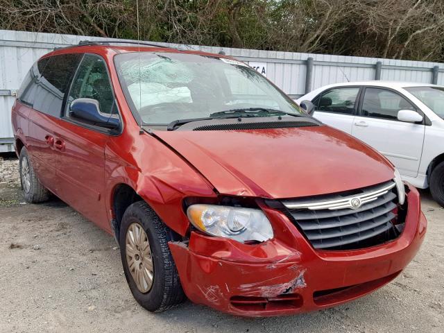 2A4GP44R27R340447 - 2007 CHRYSLER TOWN & COU RED photo 1