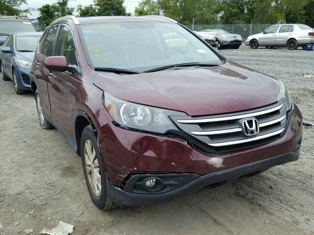 5J6RM4H78DL015767 - 2013 HONDA CR-V EXL BURGUNDY photo 1