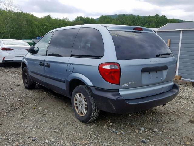 1D4GP25B45B182686 - 2005 DODGE CARAVAN SE GRAY photo 3