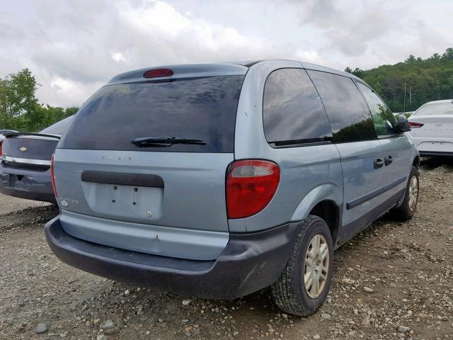 1D4GP25B45B182686 - 2005 DODGE CARAVAN SE GRAY photo 4