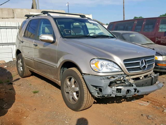 4JGAB75E85A525512 - 2005 MERCEDES-BENZ ML 500 BEIGE photo 1