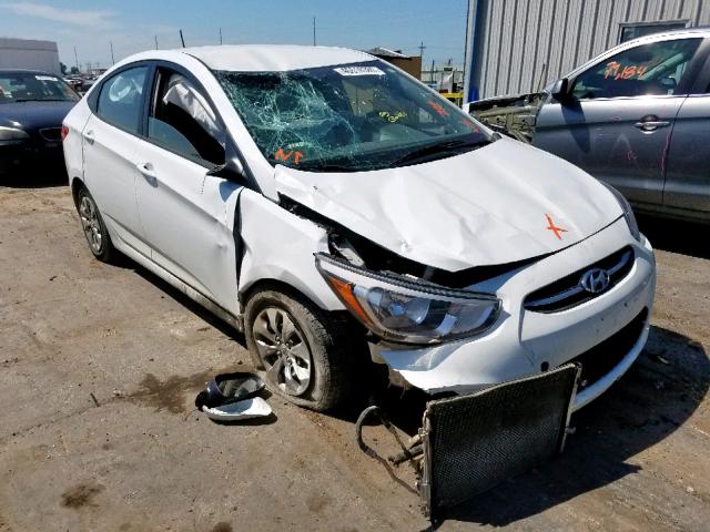 KMHCT4AE0GU967230 - 2016 HYUNDAI ACCENT SE WHITE photo 1