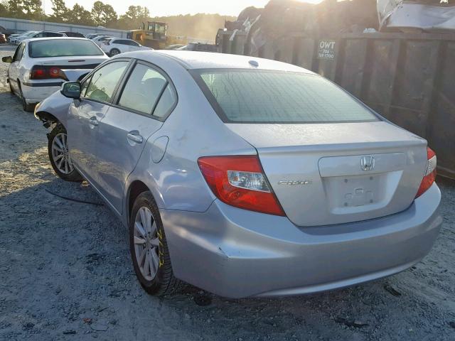 19XFB2F94CE038204 - 2012 HONDA CIVIC EXL 银色 照片 3