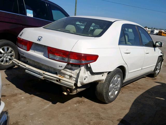 1HGCM56373A041161 - 2003 HONDA ACCORD LX WHITE photo 4