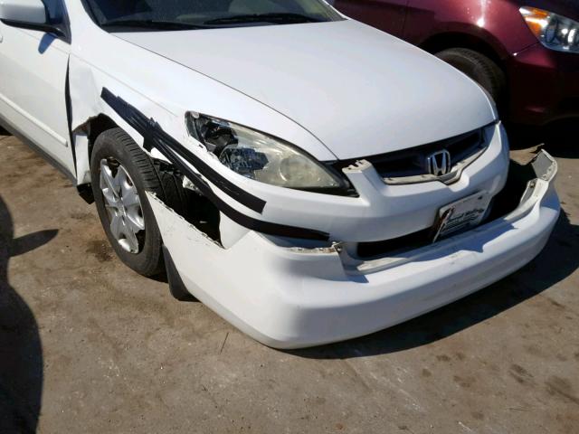 1HGCM56373A041161 - 2003 HONDA ACCORD LX WHITE photo 9