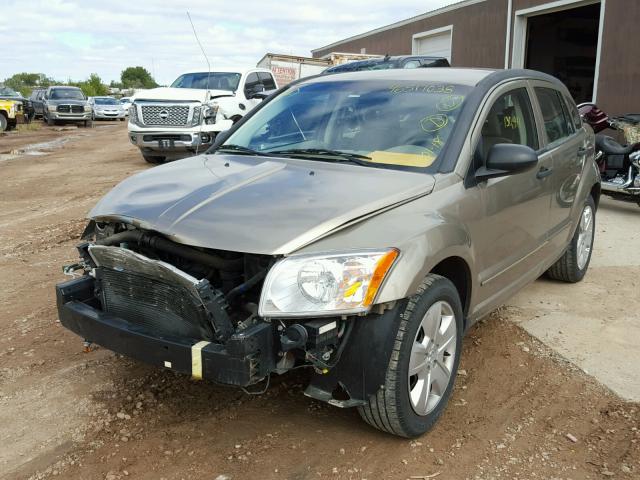 1B3HB48C47D150023 - 2007 DODGE CALIBER SX TAN photo 2