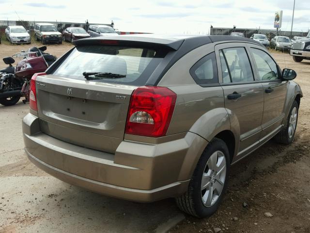 1B3HB48C47D150023 - 2007 DODGE CALIBER SX TAN photo 4