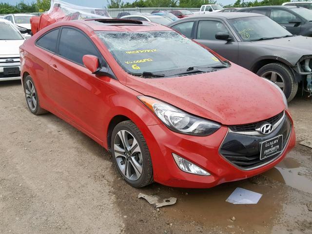 KMHDH6AE6DU006192 - 2013 HYUNDAI ELANTRA CO RED photo 1