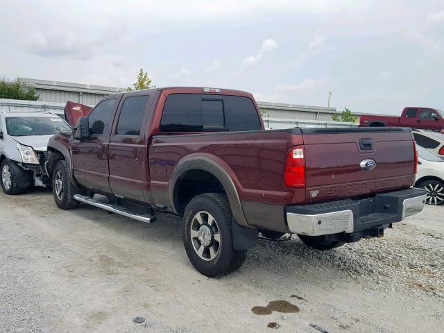 1FT8W3BT0GEC50345 - 2016 FORD F350 SUPER BURGUNDY photo 3