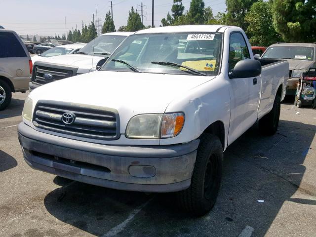 5TBJN32162S285051 - 2002 TOYOTA TUNDRA WHITE photo 2