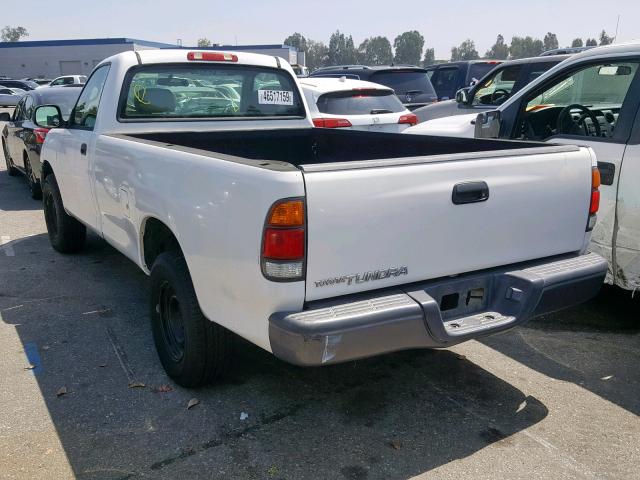 5TBJN32162S285051 - 2002 TOYOTA TUNDRA WHITE photo 3