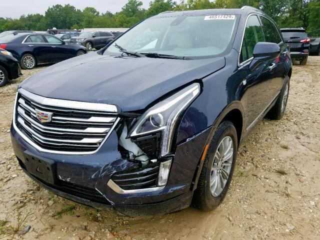 1GYKNCRS6KZ164085 - 2019 CADILLAC XT5 LUXURY BLUE photo 2