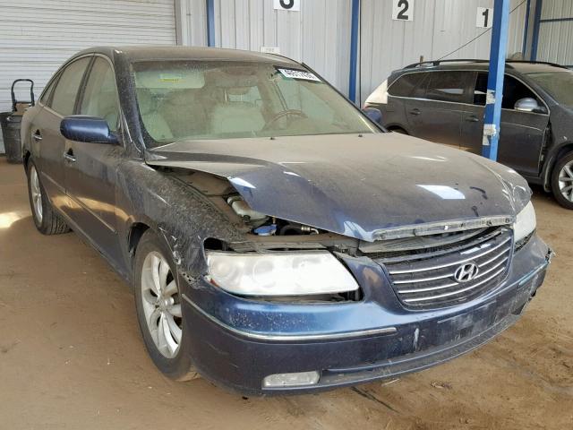 KMHFC46F76A092677 - 2006 HYUNDAI AZERA SE BLUE photo 1