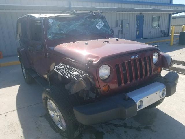 1J4GA59157L217504 - 2007 JEEP WRANGLER S MAROON photo 1