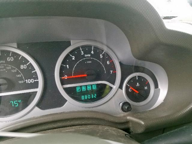 1J4GA59157L217504 - 2007 JEEP WRANGLER S MAROON photo 8