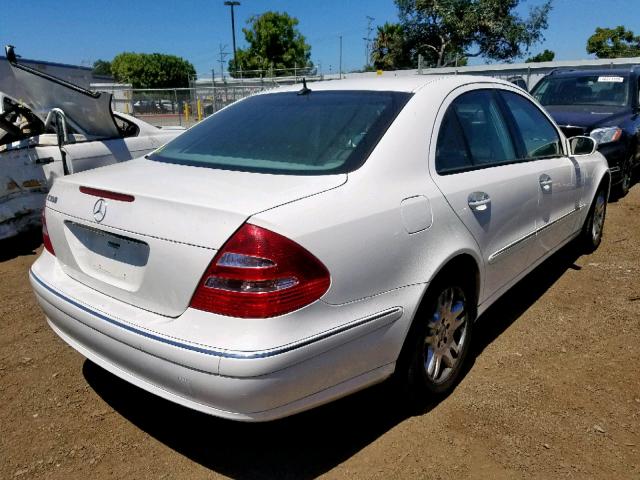 WDBUF56J96A823010 - 2006 MERCEDES-BENZ E 350 WHITE photo 4