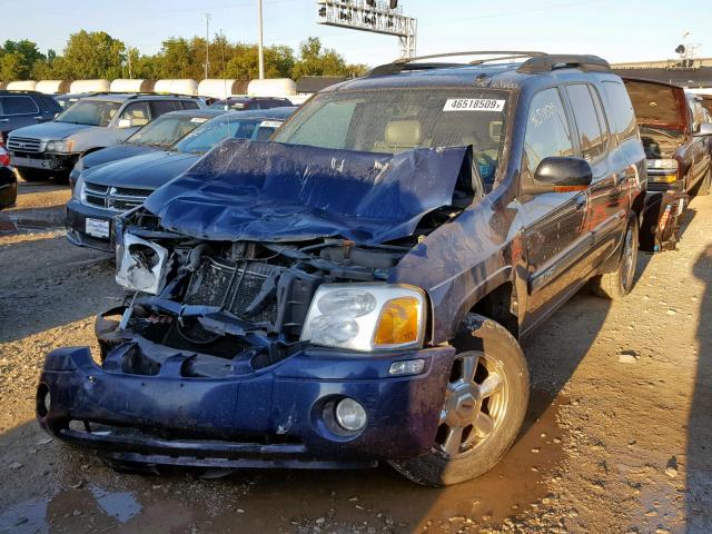 1GKET16S746229875 - 2004 GMC ENVOY XL BLUE photo 2