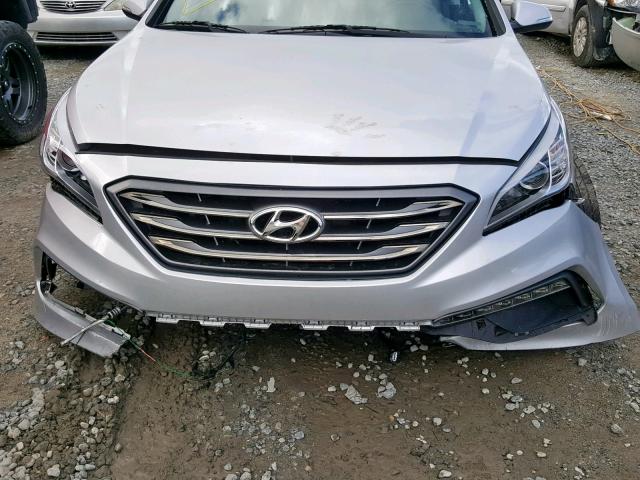 5NPE34AF9HH583724 - 2017 HYUNDAI SONATA SPO SILVER photo 9