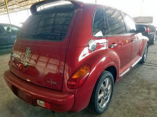 3C4FY58824T217276 - 2004 CHRYSLER PT CRUISER BURGUNDY photo 4