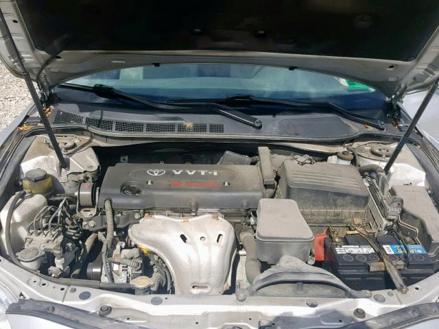 4T1BE46K68U772304 - 2008 TOYOTA CAMRY CE SILVER photo 7