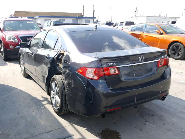 JH4CU2F64EC003349 - 2014 ACURA TSX TECH GRAY photo 3