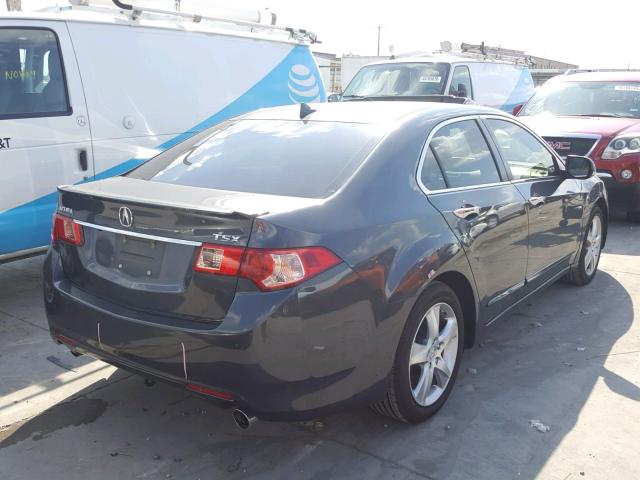 JH4CU2F64EC003349 - 2014 ACURA TSX TECH GRAY photo 4