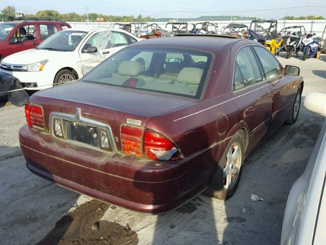 1LNHM87A2YY872760 - 2000 LINCOLN LS MAROON photo 4