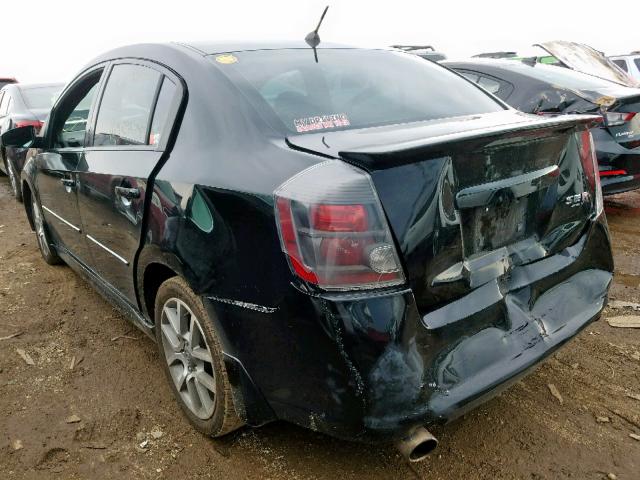 3N1CB61E97L725990 - 2007 NISSAN SENTRA SE- BLACK photo 3