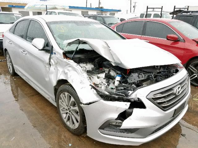 5NPE34AF2FH079948 - 2015 HYUNDAI SONATA SPO SILVER photo 1