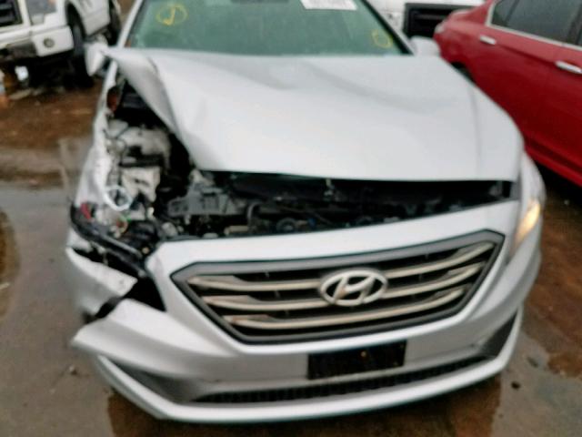 5NPE34AF2FH079948 - 2015 HYUNDAI SONATA SPO SILVER photo 9