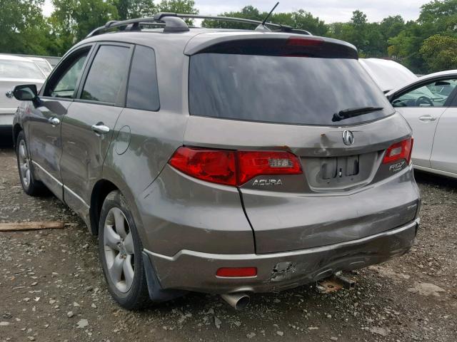 5J8TB18558A003125 - 2008 ACURA RDX TECHNO TAN photo 3