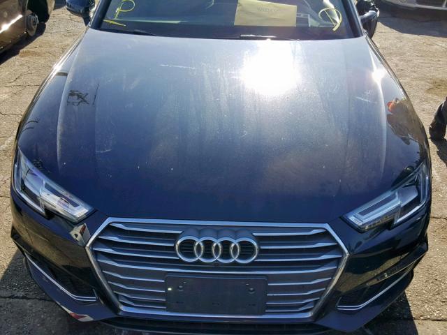 WAUMNAF45HN013843 - 2017 AUDI A4 PRESTIG BLUE photo 7