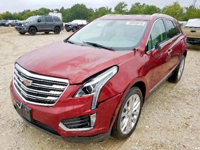 1GYKNDRS6KZ172158 - 2019 CADILLAC XT5 LUXURY RED photo 2