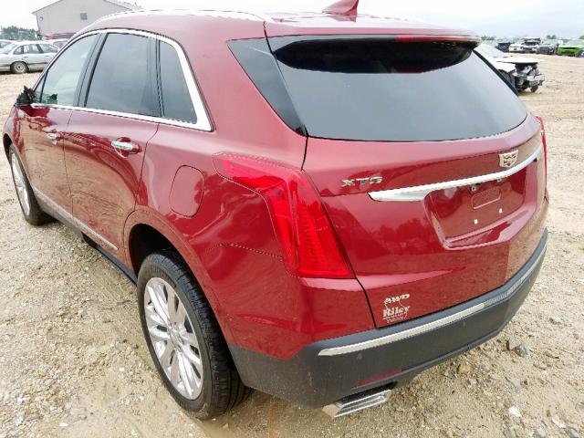 1GYKNDRS6KZ172158 - 2019 CADILLAC XT5 LUXURY RED photo 3