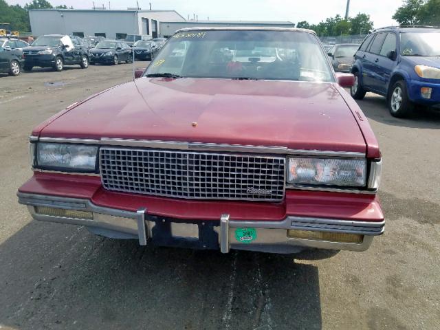 1G6CD1157J4202025 - 1988 CADILLAC DEVILLE RED photo 9